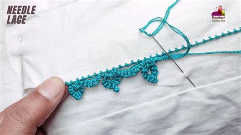 Hand Embroidery Lace Using Basic Needle Cotton Thread Randa Lace