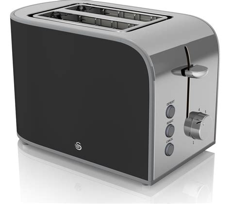 Buy Swan Retro St17020bn 2 Slice Toaster Black Free Delivery Currys