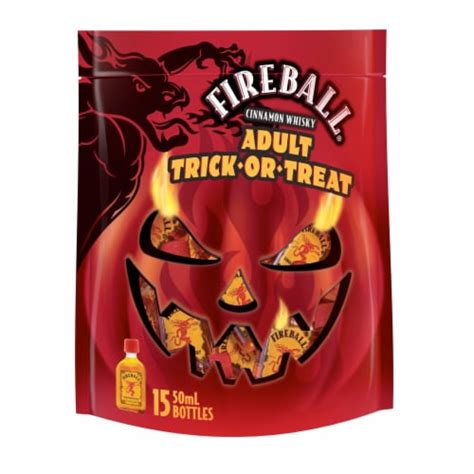 Fireball Hot Cinnamon Blended Whisky Adult Trick Or Treat Bag 15 Ct 50 Ml Kroger