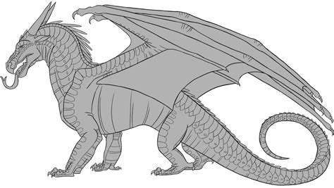 Download Wings Of Fire Dragon Line Art