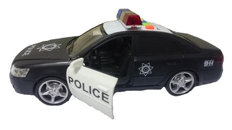 Carro De Polícia Som E Luzes Realista Bbr Toys Carrinho de