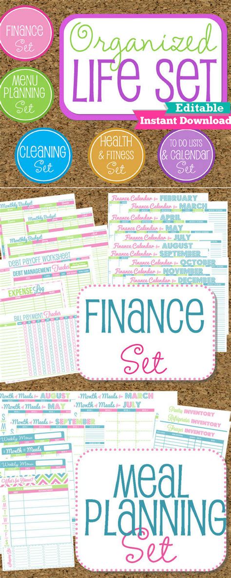 Life Organization Printables