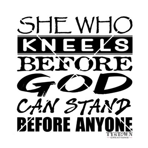 She Who Kneels Before God Wall Decal Etsy