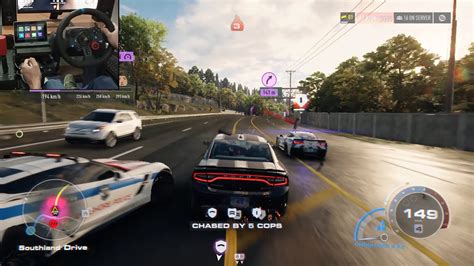 NFS Unbound Vol 2 Online Dodge Charger Cop Chase Logitech G29