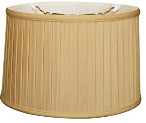 Royal Designs BS 749 10AGL Shallow Drum Side Pleat Basic Lamp Shade