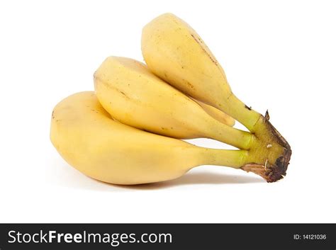 Three Mature Bananas Free Stock Photos Stockfreeimages