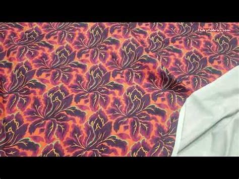 Abstract Foliage In Orange Print Swimsuit Swimwear Bikini Fabric Fluky Fabrics Online Shop