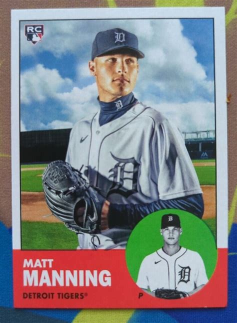 Topps Archives Matt Manning Detroit Tigers Rookie Card Rc Ebay