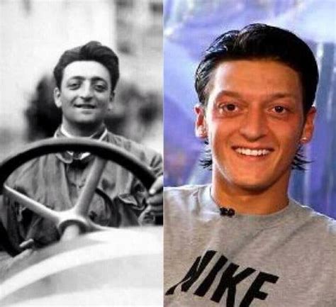 Enzo Ferrari, founder of Ferrari (on the left) died in 1988. Mesut Özil ...