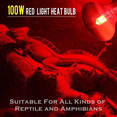 100W 2 Pack Infrared Heat Lamp Bulb Red Light Heat Bulbs For Pet