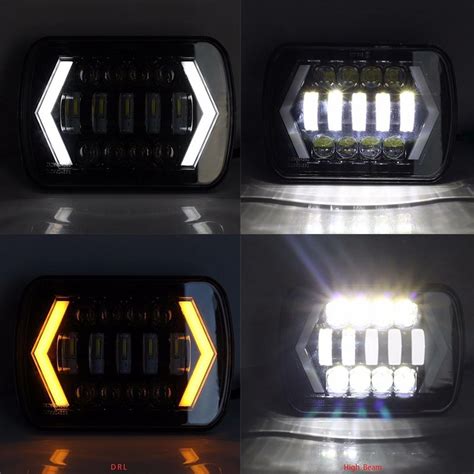 X Inch Inch Halo Led Headlights X Inch Square Led Headlamp With