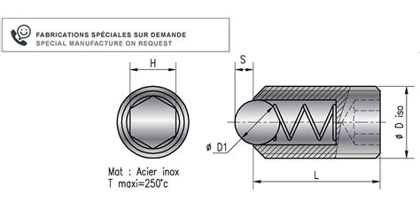 VIS A BILLE SIX PANS CREUX