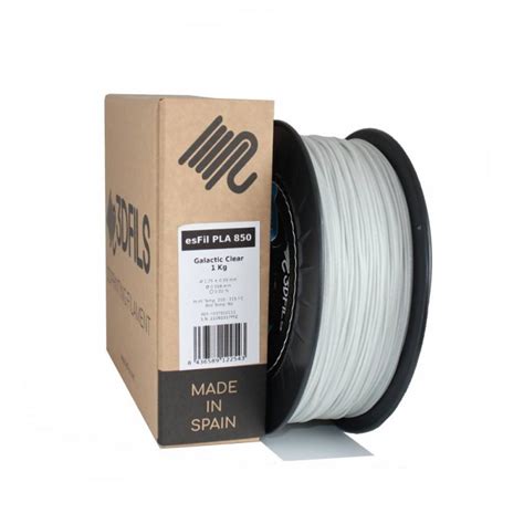 PLA 850 EsFil Galactic Clear 1 75 Mm Impresoras3d