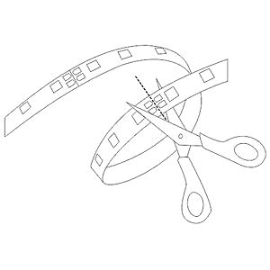 Tivendis Led Alu Profil 2 m FL mit Zubehör für Strip Streifen bis 10 mm