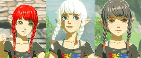 Linkle 30 Hair And Eye Colour Options The Legend Of Zelda Breath Of The Wild Wiiu Mods