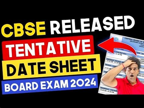 Cbse Date Sheet Finally Out Date Sheet Of Class Cbse Board