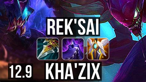 REK SAI Vs KHA ZIX JNG 14 0 10 Legendary 66 Winrate EUW