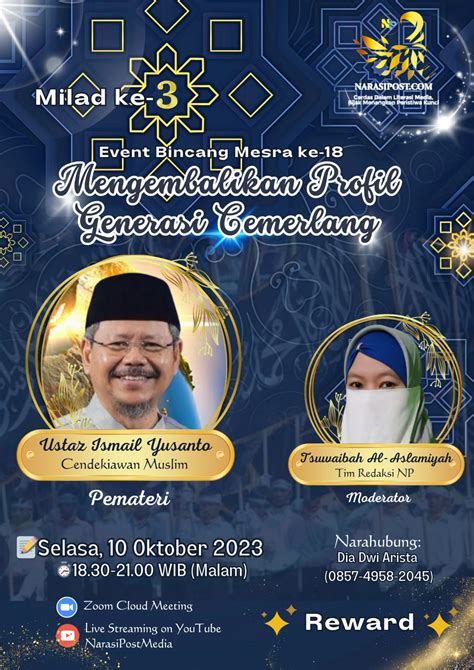 Bincang Mesra Dengan Ustaz Ismail Yusanto Narasipostcom