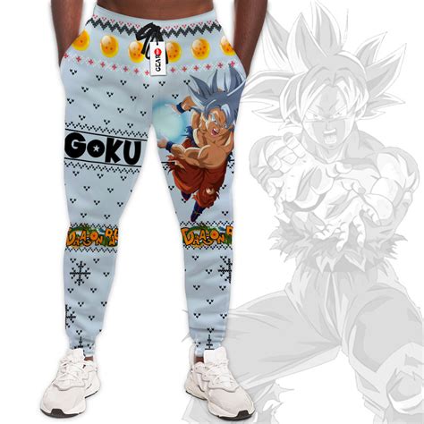 Goku Ultra Instinct Custom Ugly Christmas Joggers Gear Otaku