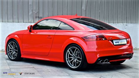 Audi Tt S J Red With Vorsteiner V Ff Aftermarket Wheels Wheel