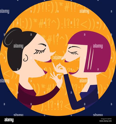 Women Talking Stock Vector Images Alamy