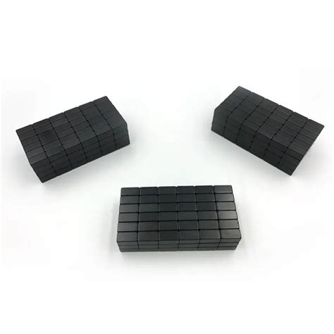 Black Epoxy Irregular Block Shaped NdFeB Magnet China Permanent