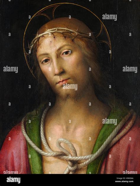 Pietro Perugino Christ Crowned With Thorns 1500 Stock Photo Alamy