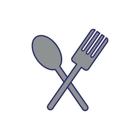 Fork And Spoon Cutleries Icons 2570852 Vector Art At Vecteezy