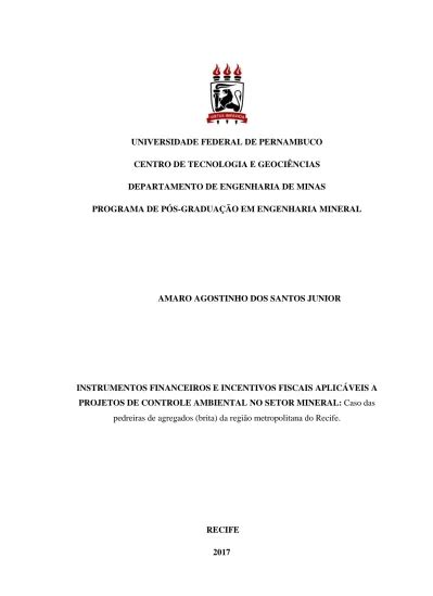 Poeira Plano de controle ambiental PCA e Relatório de controle