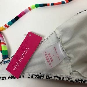 Xhilaration Swim Xhilaration Aztec High Neck Strappy Bikini Top
