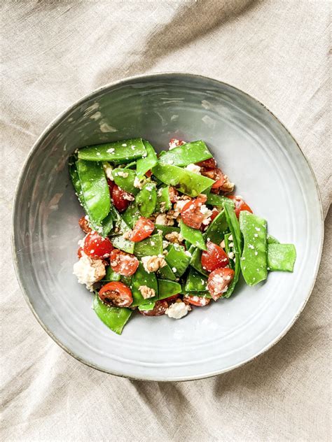 Salade De Pois Gourmands Fourneaux Et Fourchettes