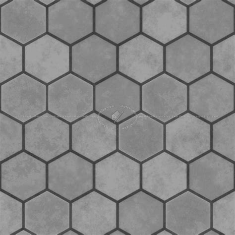 Concrete Paving Hexagon PBR Texture Seamless 21844