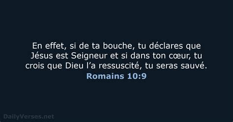 29 Janvier 2024 Verset Biblique Du Jour BDS Romains 10 9