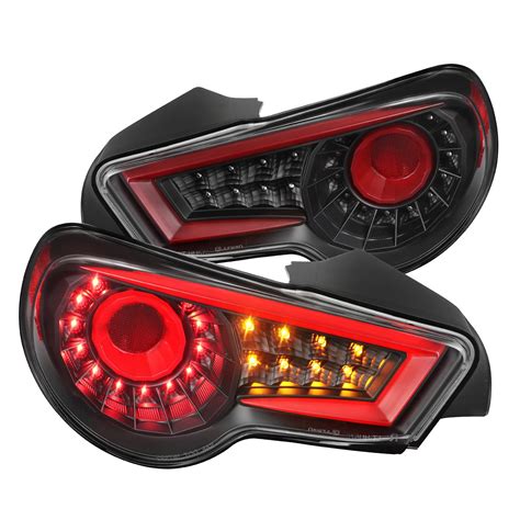 Buy Spec D Tuning Black Housing Clear Lens Red Sequential Led Bar Tail Lights Compatible With