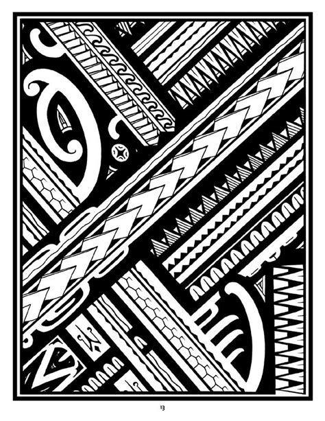 Polynesian Tattoo Coloring Book by Anthony J. Tenorio