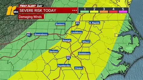 Nc Weather First Alert Day Level 2 Risk Sunday Strong Storms Damaging Winds Possible Live