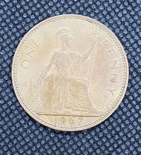 One Penny Del Gratia Regina F D Elizabeth Ii Coin Bronze Ebay