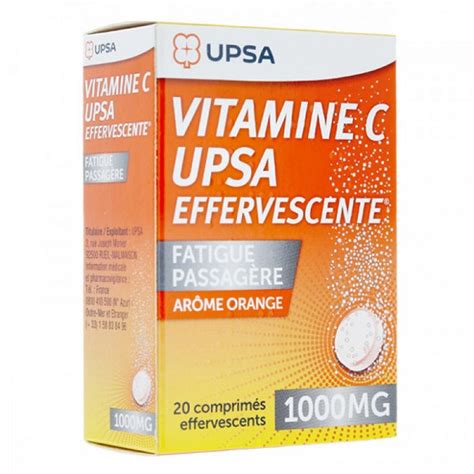 Viên sủi Vitamin C UPSA effervescente 1000mg Pháp chính hãng