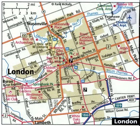 London city road map for truck drivers area town toll free highways map ...