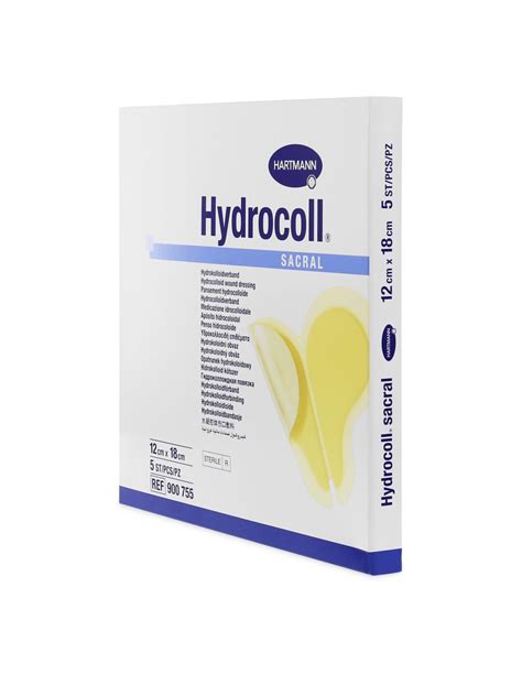 Hydrocoll Sacral 12 X 18 Cm X 5 Buc Pansament Cu Hidrocolid