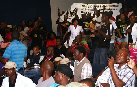 .: SASCO Medunsa Interrupts Higher Education Minister