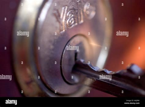 Yale Key In Lock Hi Res Stock Photography And Images Alamy