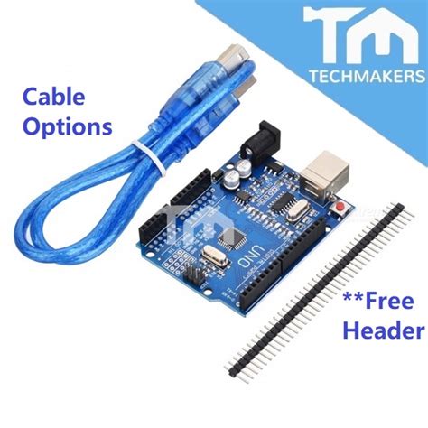 Arduino Uno Rev3 R3 Compatible Atmega328 16u2 Ch340 Usb Free Header