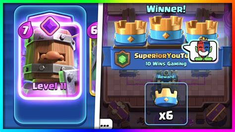 Insane 20 Wins Deck In Clash Royale Best Evolved Royal Recruits Deck In Clash Royale Youtube