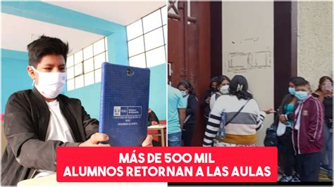 La Libertad 509 mil alumnos ya estarán en clases presenciales hoy lunes