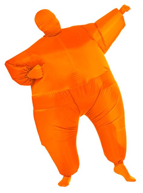 Inflatable Blow Up Fat Body Suit Sports Fan Jumpsuit Mascot Costume