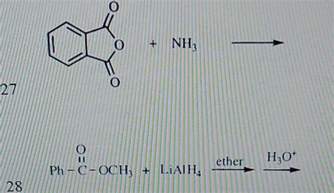 Solved HO CHO 24 Cmkor CH COH CH CCI 25 NH3 27 Chegg