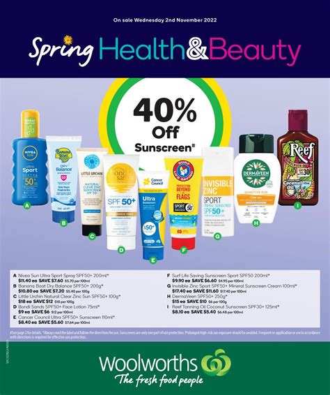 Woolworths Catalogue Health Beauty Nov Catalogue Au