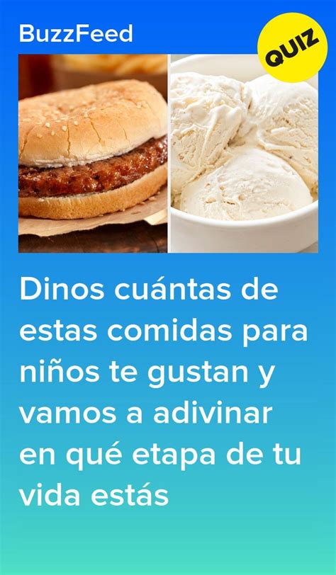 Dinos cuántas de estas comidas para niños te gustan y vamos a adivinar