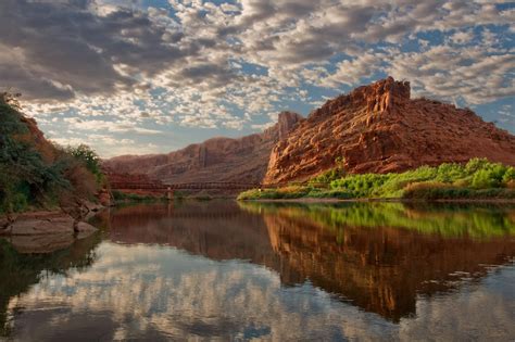 Bridge Over Colorado River Near Moab Utah